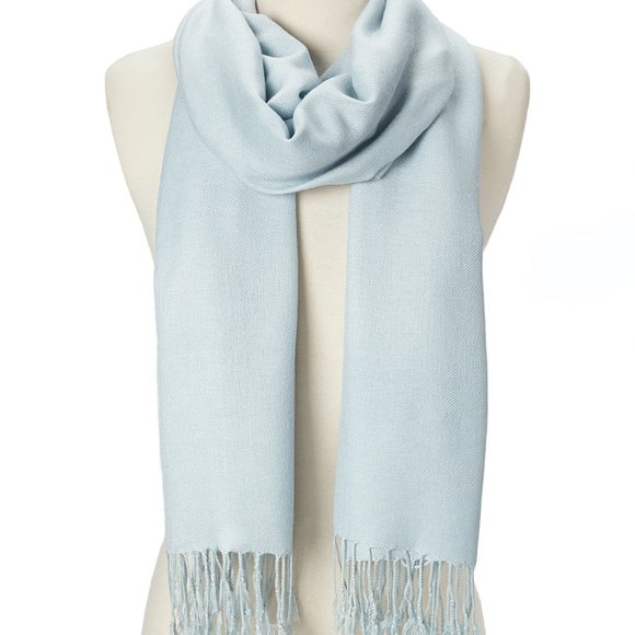Oussum Accessories - Oussum Soft Silk Shawl Wrap Women Viscose Solid Scarf for Birthday Gifts